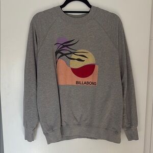 Billabong Gray Crewneck Sweatshirt